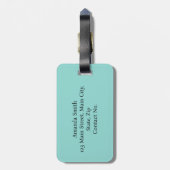 猫おもしろいがヨガに ラゲッジタグ (裏面縦)