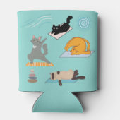 猫おもしろいがヨガに 缶クーラー (裏面)