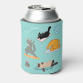 猫おもしろいがヨガに 缶クーラー (缶裏面)