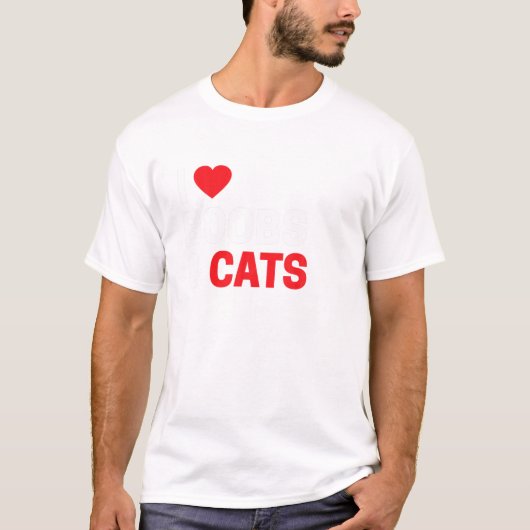 猫おもしろいが大好き子猫 Tシャツ (正面)