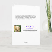 猫おもしろいが母の日を治める カード (裏面)