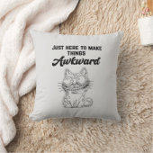 猫おもしろいが気まずい クッション (ブランケット)