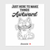 猫おもしろいが気まずい シール (シート)