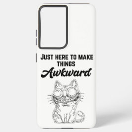 猫おもしろいが気まずい SAMSUNG GALAXY S21 ULTRAケース