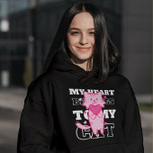 猫おもしろいことわざ私のハートは私の猫に属し、T- パーカ