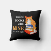 猫おもしろいこの本は私の愛の本読だ クッション (裏面)