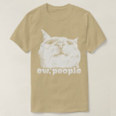 猫おもしろいたち Tシャツ (デザイン正面)
