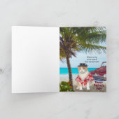 猫おもしろいとおもしろい愛好の息子と父の日 カード (内部)