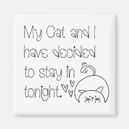 猫おもしろいとの猫タイポグラフィ マグネット