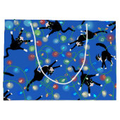 猫おもしろいとクリスマス ラージペーパーバッグ (裏面)