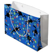 猫おもしろいとクリスマス ラージペーパーバッグ (裏面アングル)