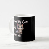 猫おもしろいとコーヒーを使った コーヒーマグカップ (正面左)