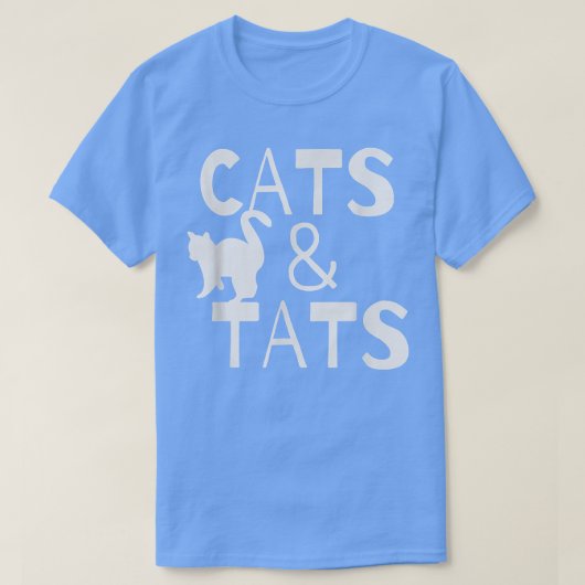 猫おもしろいとタッツ猫好き入れ墨アーティスト木 Tシャツ (デザイン正面)