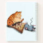 猫おもしろいとマウスのチェス遊付きノート ノートブック (裏面)
