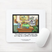 猫おもしろいと弁護士のマおもしろいウスパッド マウスパッド (マウス)