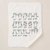 猫おもしろいと数学、猫と代数の愛人おもしろいC シェルパブランケット (正面)