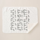 猫おもしろいと数学、猫と代数の愛人おもしろいC シェルパブランケット (正面(横))