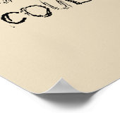 猫おもしろいと犬の舌のツイスターポスター ポスター (角)