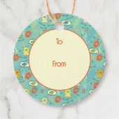 猫おもしろいと魚 フェイバータグ (正面)