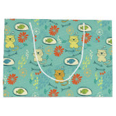 猫おもしろいと魚 ラージペーパーバッグ (裏面)