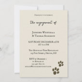 猫おもしろいのカスタム写真婚約パーティ 招待状 (裏面)