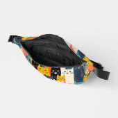 猫おもしろいのカラフル顔 ファニーパック (見開き)