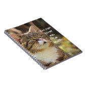 猫おもしろいのキャプション私はフワフワ ノートブック (右側)