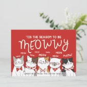 猫おもしろいのキャロル | 休日の挨拶 シーズンカード (スタンド正面)