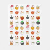 猫おもしろいのクリスマスブランケット フリースブランケット (正面)