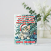 「猫おもしろいのクリスマス」あいさつカード シーズンカード (スタンド正面)