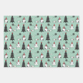 猫おもしろいのクリスマス ラッピングペーパーシート (正面2)