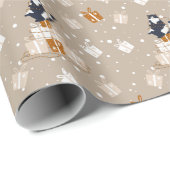 猫おもしろいのクリスマス ラッピングペーパー (ロールコーナー)