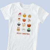 猫おもしろいのクリスマス Tシャツ