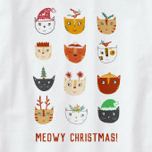 猫おもしろいのクリスマス Tシャツ