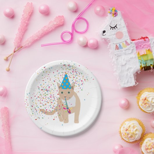 猫おもしろいのパーティー ペーパープレート (パーティー)