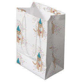 猫おもしろいのパーティー ミディアムペーパーバッグ