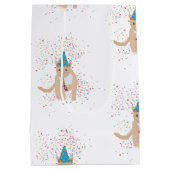 猫おもしろいのパーティー ミディアムペーパーバッグ (裏面)