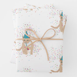 猫おもしろいのパーティー ラッピングペーパーシート