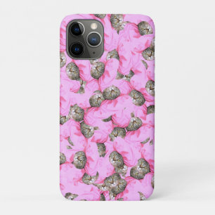 猫おもしろいのピンク iPhone 11 PROケース