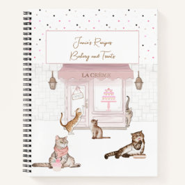 猫おもしろいのベーカリーレシピ ノートブック