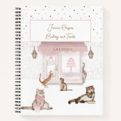 猫おもしろいのベーカリーレシピ ノートブック (正面)