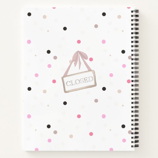 猫おもしろいのベーカリーレシピ ノートブック (裏面)