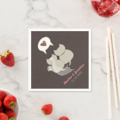 猫おもしろいのリハ結婚ーサル スタンダードカクテルナプキン (インサイチュ)