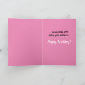 猫おもしろいの付いた猫は誰もヒゲに気づかない カード (内部)