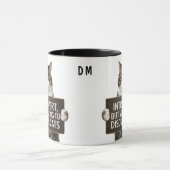 猫おもしろいの内向き マグカップ (中央)