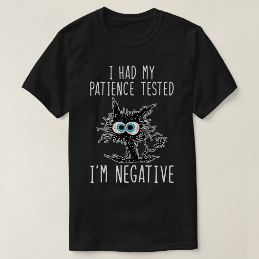 猫おもしろいの嫌がらせ Tシャツ (デザイン正面)