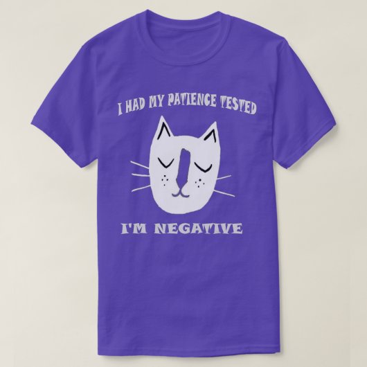猫おもしろいの嫌がらせ Tシャツ (デザイン正面)