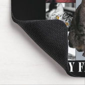 猫おもしろいの月が愛しい子ネコ男性へ マウスパッド (コーナー)