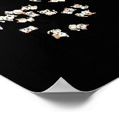 猫おもしろいの木の男性へ子ども ポスター (角)