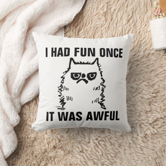 猫おもしろいの枕がゴロゴロと鳴り響き、おもしろいは恐ろしかった クッション (ブランケット)